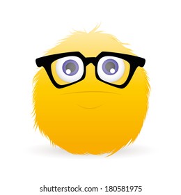abstract expression face on a white background
