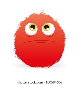 abstract expression face on a white background