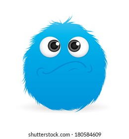 abstract expression face on a white background