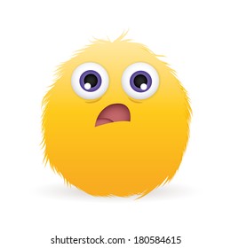 abstract expression face on a white background