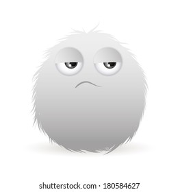 abstract expression face on a white background