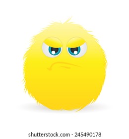 abstract expression face on a white background