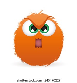abstract expression face on a white background