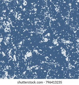 Abstract expressionism blue and white marble pattern