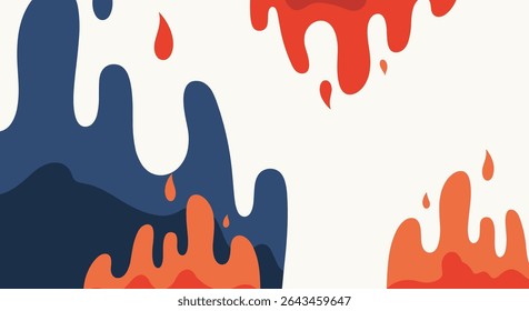 Abstract Expressionism With Colorful Splashes And Drips A Modern Artistic Interpretation of Nature