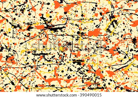 Abstract expressionism pattern. style of drip painting. Vector Illustration