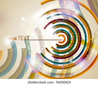 abstract   expressive background with varicolored circles