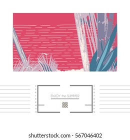 abstract expressive web banner in neo-grunge style, hand drawn textures and design elements, popular horizontal web size