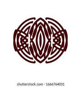 Composición simple del círculo ocular abstracto. Plantilla de diseño de ilustración de vector