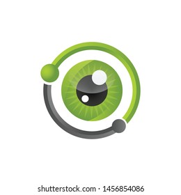 Abstract eye design vector. Isolated on a white background. Abstract eyes with 3D style looking fit for healthy and security company