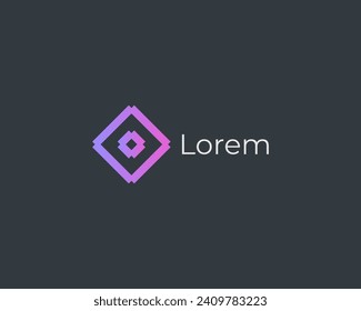 Abstract eye geometric logo. Camera shutter vector logotype. Creative optics vision focus sign.