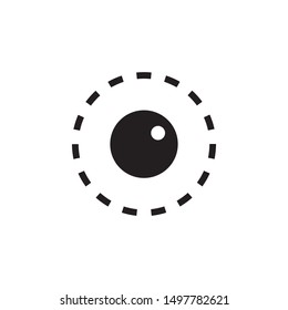 Abstract eye graphic design template vector isolated