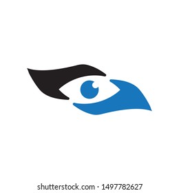 Abstract eye graphic design template vector isolated