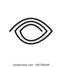 Abstract eye graphic design template vector isolated