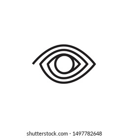 Abstract eye graphic design template vector isolated