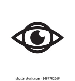 Abstract eye graphic design template vector isolated