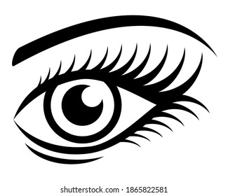 Abstract eye graphic in vector quality.