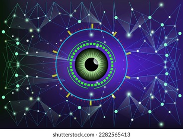 Resumen de los ojos, tecnología digital de alta tecnología 
