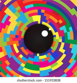 Abstract eye icon