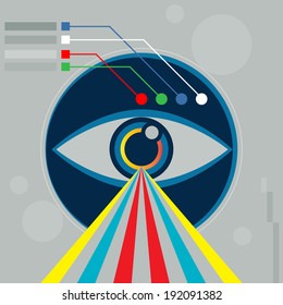 Abstract eye icon