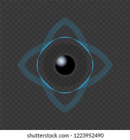 Abstract eye icon. Vector.