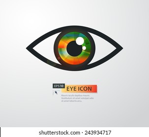 Abstract eye icon. Vector