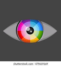 Abstract eye icon,vector illustration.