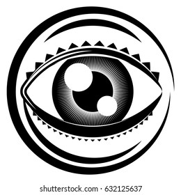 Abstract eye illustration