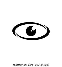 Das abstrakte Auge-Logo kann für Symbole, Zeichen, Logos usw. verwendet werden