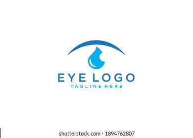 Logo ocular abstracto. Icono de círculo. Usable para Logos de Negocios y Tecnología. Elemento de plantilla de diseño de logotipo de vectores planos.