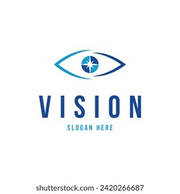 abstract eye logo design concept