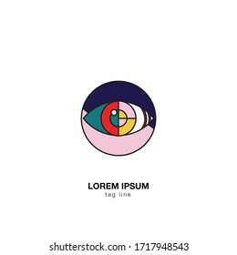 abstract eye logo design for your business