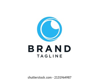 Abstract Eye Logo. Flat Vector Logo Design Template Element
