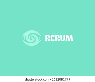 Abstract eye logo. Waves splash symbol. Creative optics vision sign. Vector illustration.