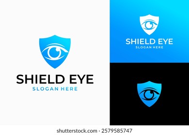 Abstract Eye Protection Logo. Flat Vector Logo Design Template Elements That Can Be Used For Business, Technology And Brand Logos.