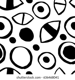 Abstract eye seamless pattern. Artistic seamless background. Ready design ideas for for poster, trendy card, invitation, placard, brochure, flyer, presentation and more.