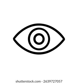 Abstract eye symbol minimalist design. Icon symbol illustration
