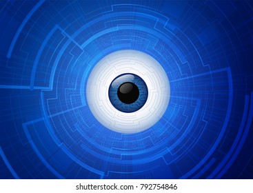 abstract eye technology communication concept.