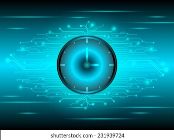 abstract eye time digital background
