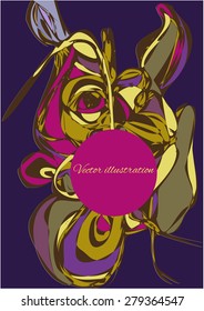 Abstract eye. Vector background
