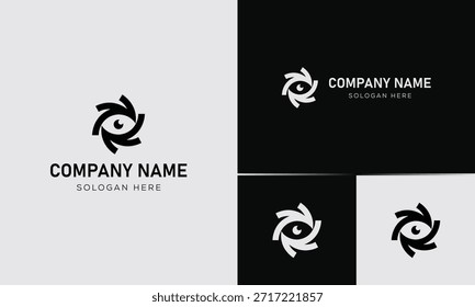 Concepto Abstractas del logotipo de la visión del ojo