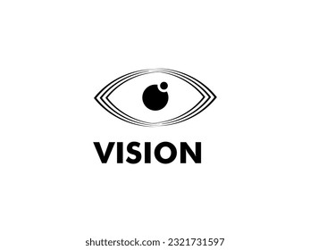 Abstract Eye Vision Logo, Creative Vision logo vector template