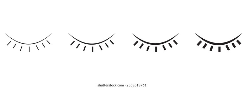 Abstract Eyes Closed with Lashes . 333