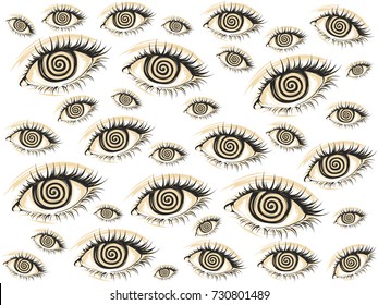 Abstract eyes pattern. 