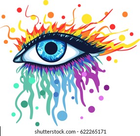 Abstract eyes,vector