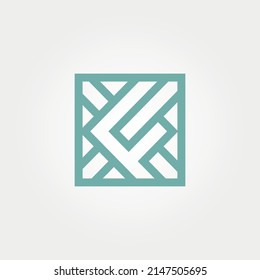 Abstract F letter Luxury logos of ceramic tile