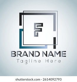 Abstract F letter modern initial lettermarks logo design	