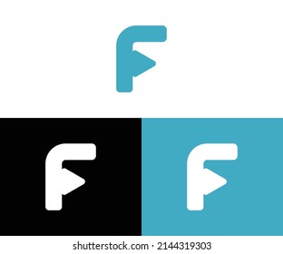 Resumen del logotipo F. Logo moderno