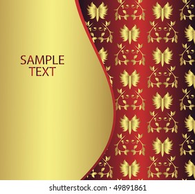Abstract fabric background with a print