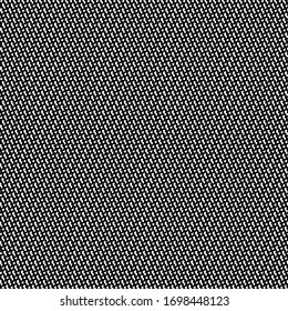 Abstract fabric with black and white thread. Knit texture.